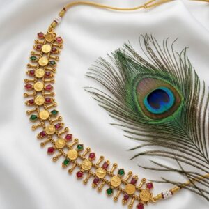 Temple Coin Multi-Stone Necklace