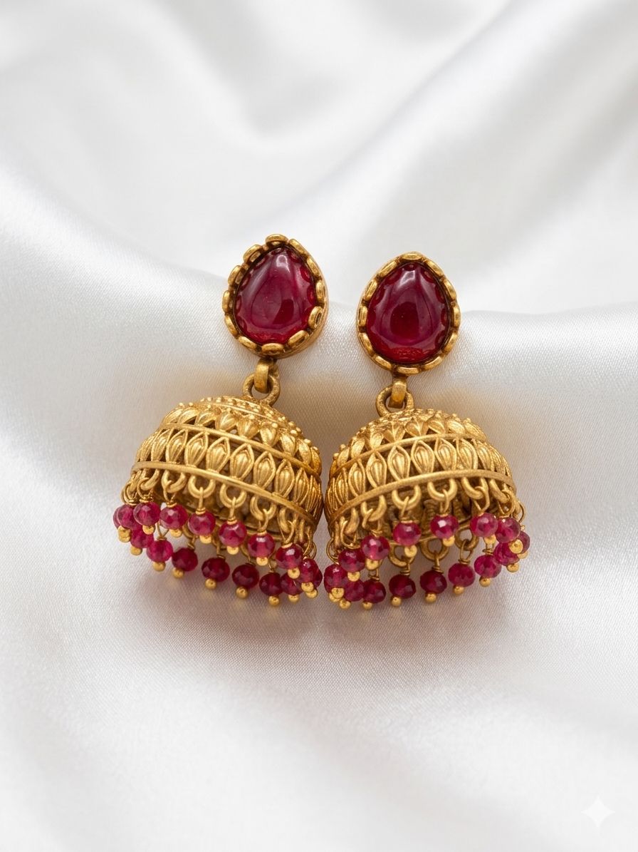Ruby Stone Jumka
