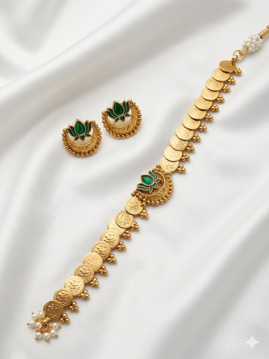 Coin Lotus Choker