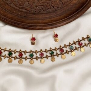 Flower Coin Choker